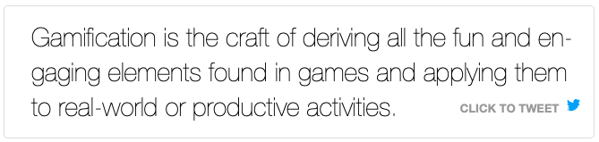 definizione di gamification di Yu-kai Chou